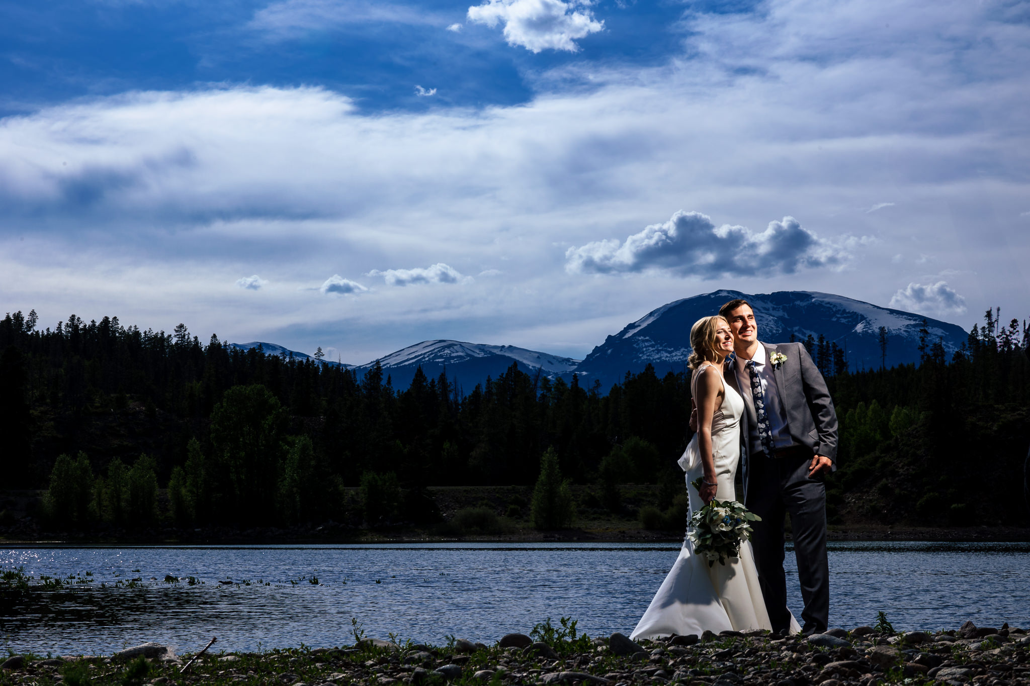 Allie & Brock's Sapphire Point Summer Elopement in Breckenridge by Colorado Elopement Photographer, Jennifer Garza.