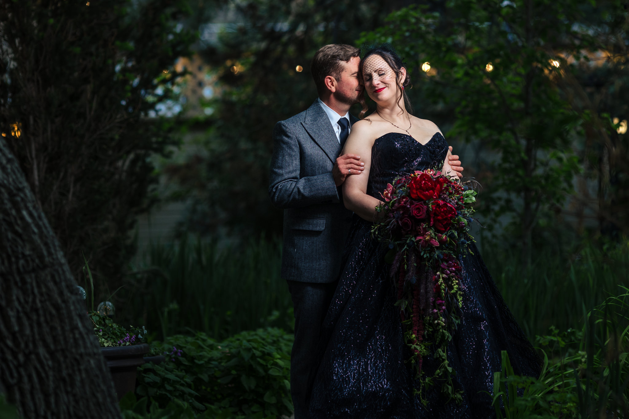 Jessica & Laramie's Gothic Wedding at The McCreery House by Colorado Wedding Photographer Jennifer Garza.